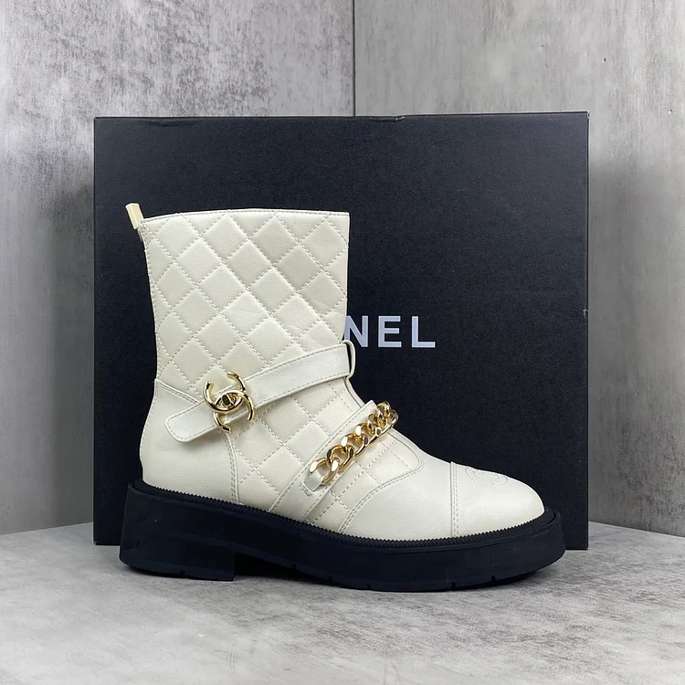 Finally, I own these Chanel quilted boots from 2025! Classic quilted pattern - women's style.