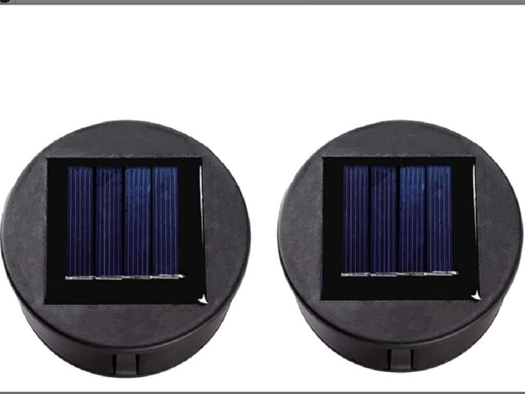 

ANGMLN 2 Solar Replacement Top with Bulbs Solar Panel Lantern Li Light, 501 Original