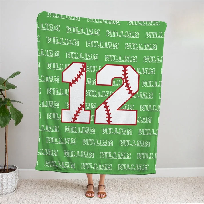 Custom Baseball Blanket