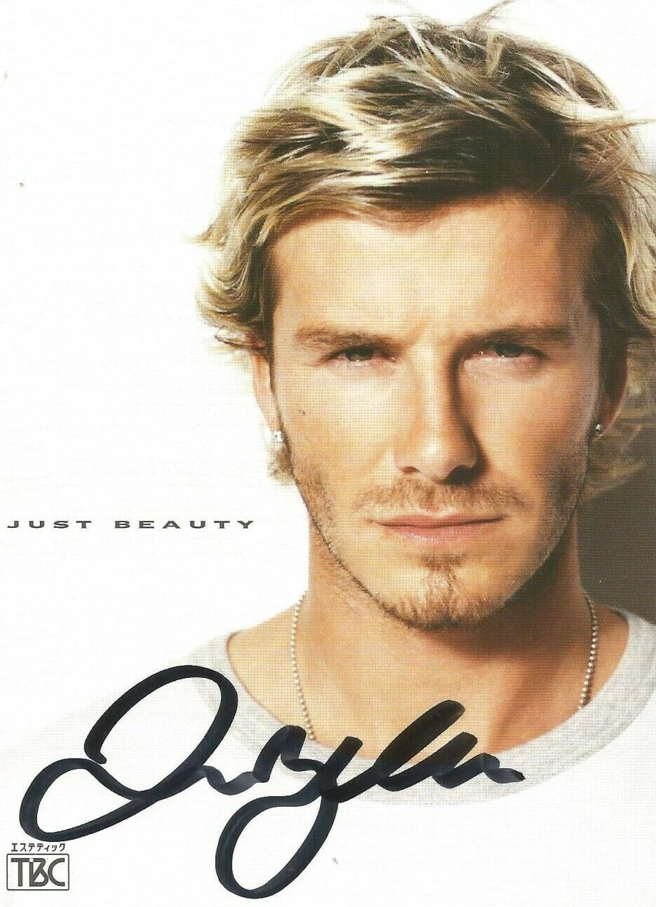 DAVID BECKHAM Signed Photo Poster paintinggraph - Manchester United & England - reprint