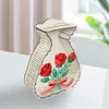 (US Local)Acrylic Wooden Rose Bag Shape Diamond Painting Piggy Bank Storage Box Kit