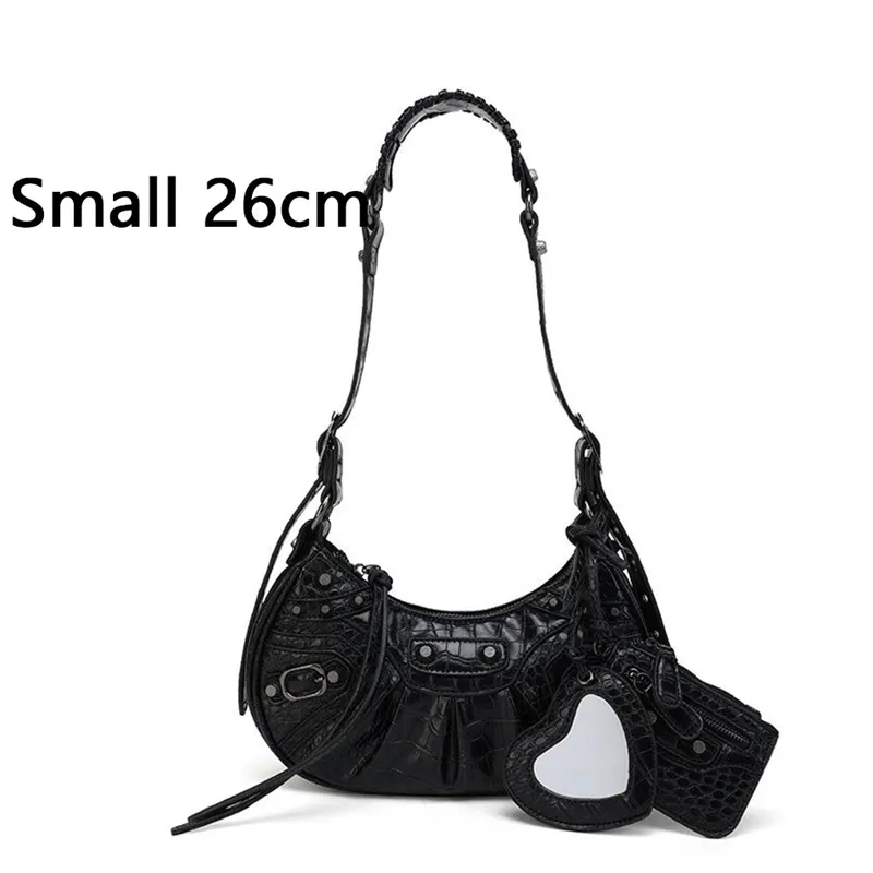 Bag New 2023 Black Gothic White Fashion Black Pink Rivets Crossbody Shoulder Bags Purse Women Underarm Bags  Motorcycle Bag