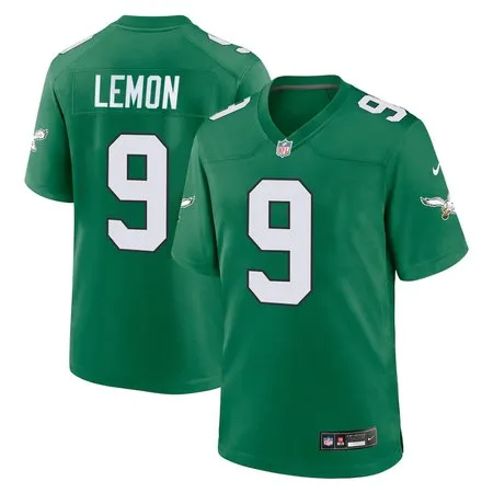 Men's Philadelphia Eagles #9 Makai Lemon Green 2026 NFL Draft Game Jersey O6QX
