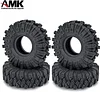 AMK 4Pcs 1.0" Rubber Mud RC Off Road Tires 24x62x20.5mm for 1/24 Crawler Cars Axial SCX24 Gladiator Deadbolt 1/18 TRX4M (4PCS)