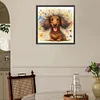 (US Only)Paint By Numbers Kit On Canvas DIY Oil Art Dachshund Picture Home Decor40x40cm