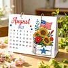 DIY 2027 Diamond Painting Calendar Art Kit Paper Desk Calendar Desktop Decoration Craft Kit
