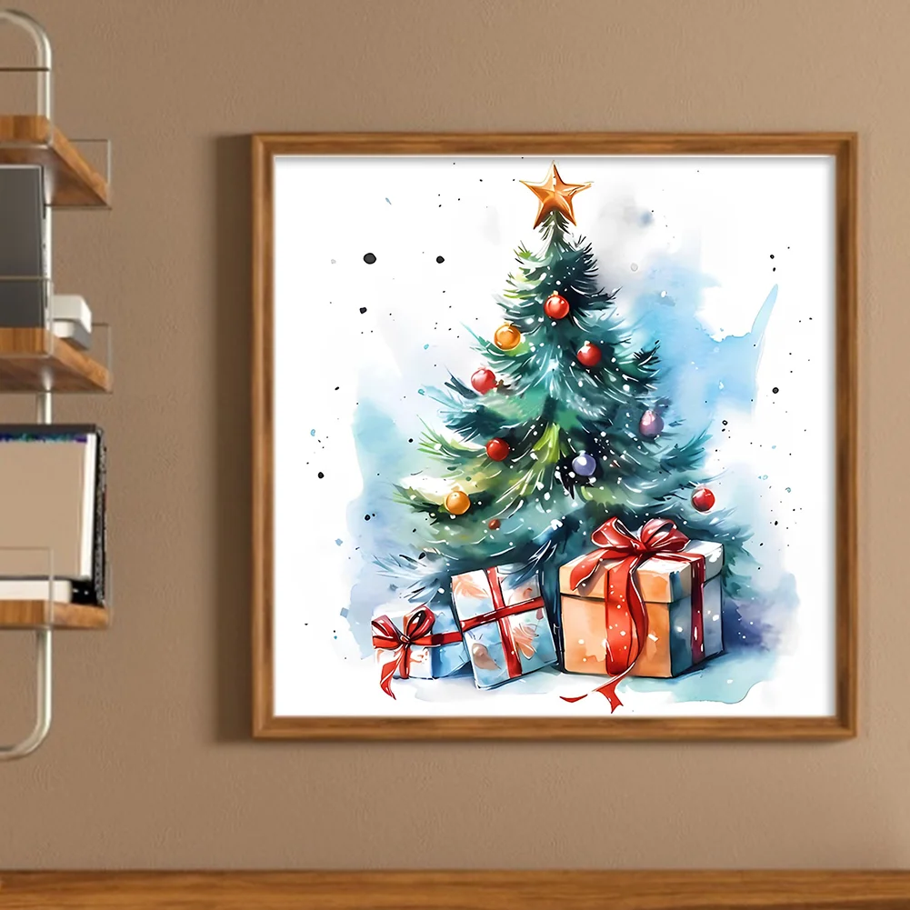 DIY Stamped Cross Stitch 11CT Full Embroidery 50*50cm - Christmas Tree