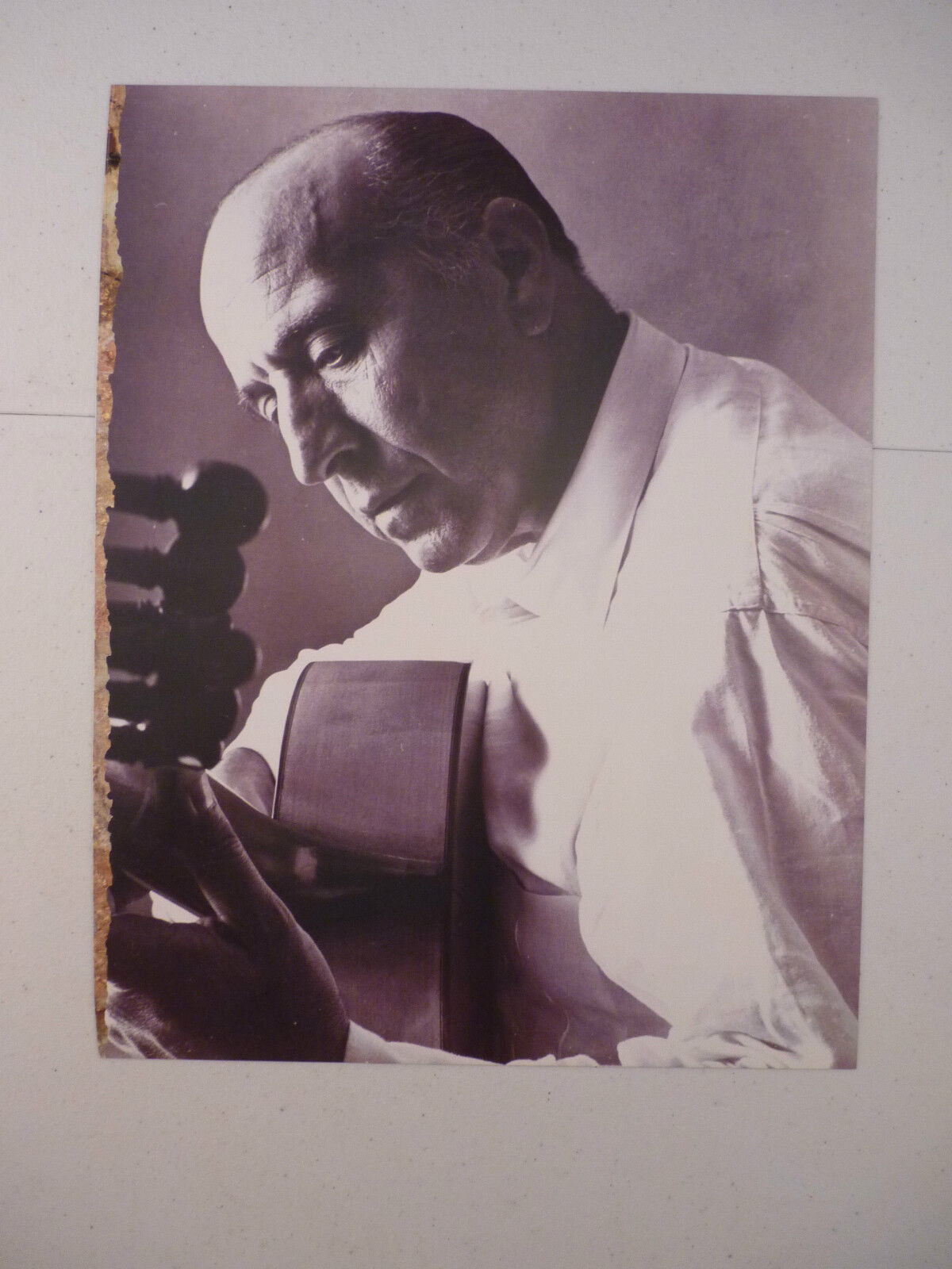 Carlos Montoya Flamenco Guitarist 12x9 Coffee Table Book Photo Poster painting Page