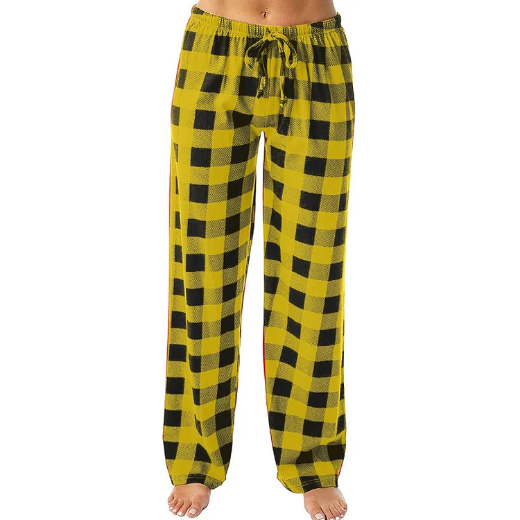 Buffalo Yellow Plaid Pajama Pants for Women