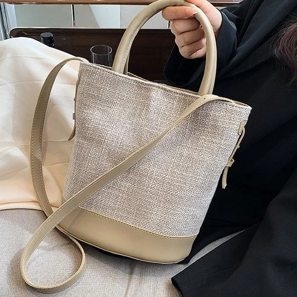 Patchwork Braided Tote Bag