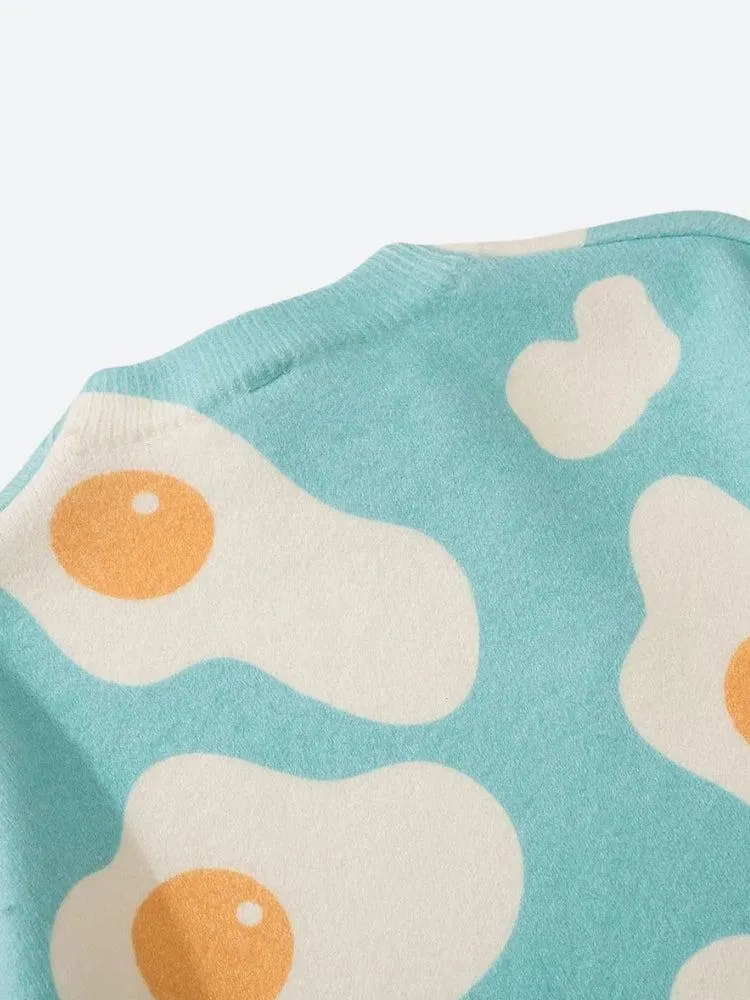 Brownm Side-Up Egg Sweater