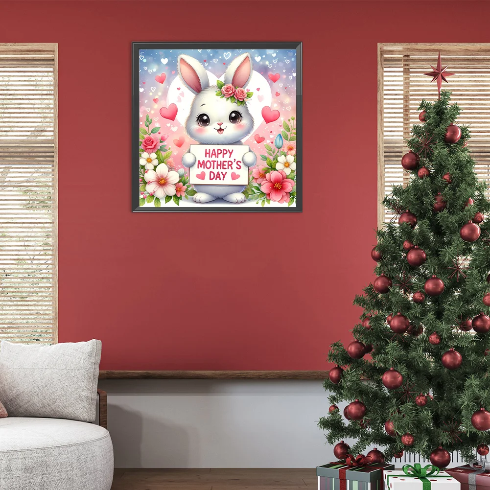 DIY Paint By Number 40*40cm - Mother'S Day Bunny Congratulations