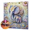 Framed Diamond Painting - Special Shaped - Elephant (25x25cm)
