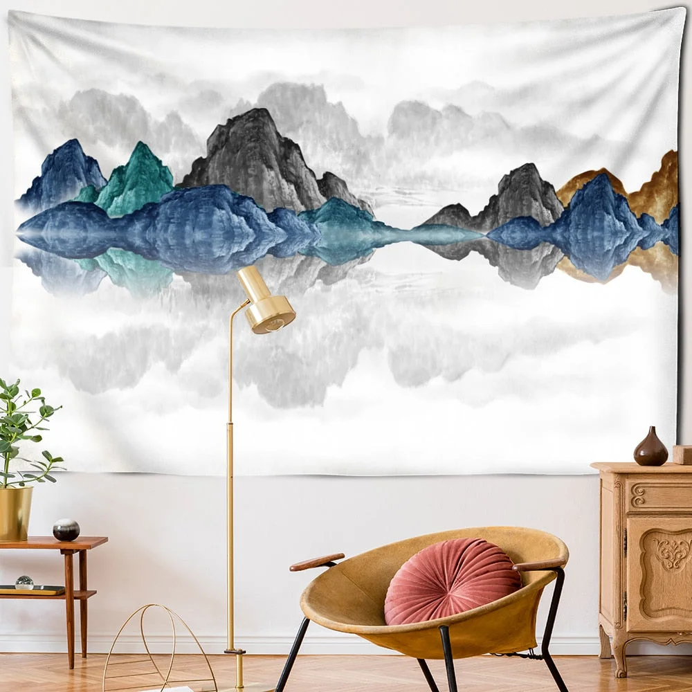 Unique Buddhist realm Wall hanging Tapestry psychedelic pattern yoga throw beach throw carpet Hippie Home Decor Wall Tapestry