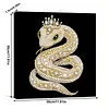 DIY Pearl Painting Snake for Home Wall Decor with Frame(30x30cm)