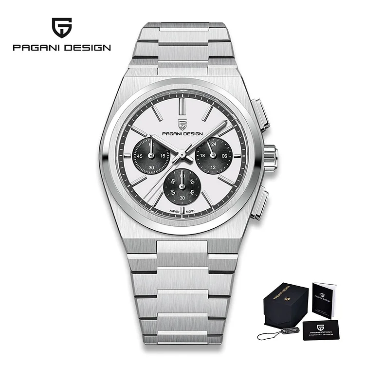 Pagani Design Men's Sport Quartz Watches Sapphire Stainless Steel Waterproof