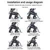 Bicycle Computer Holder Adjustable Bike Computer Mount For Garmin Bryton Wahoo