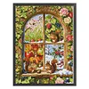 Four Seasons Squirrel Full Stamped Cross Stitch 11CT 3-Strand 50x67cm