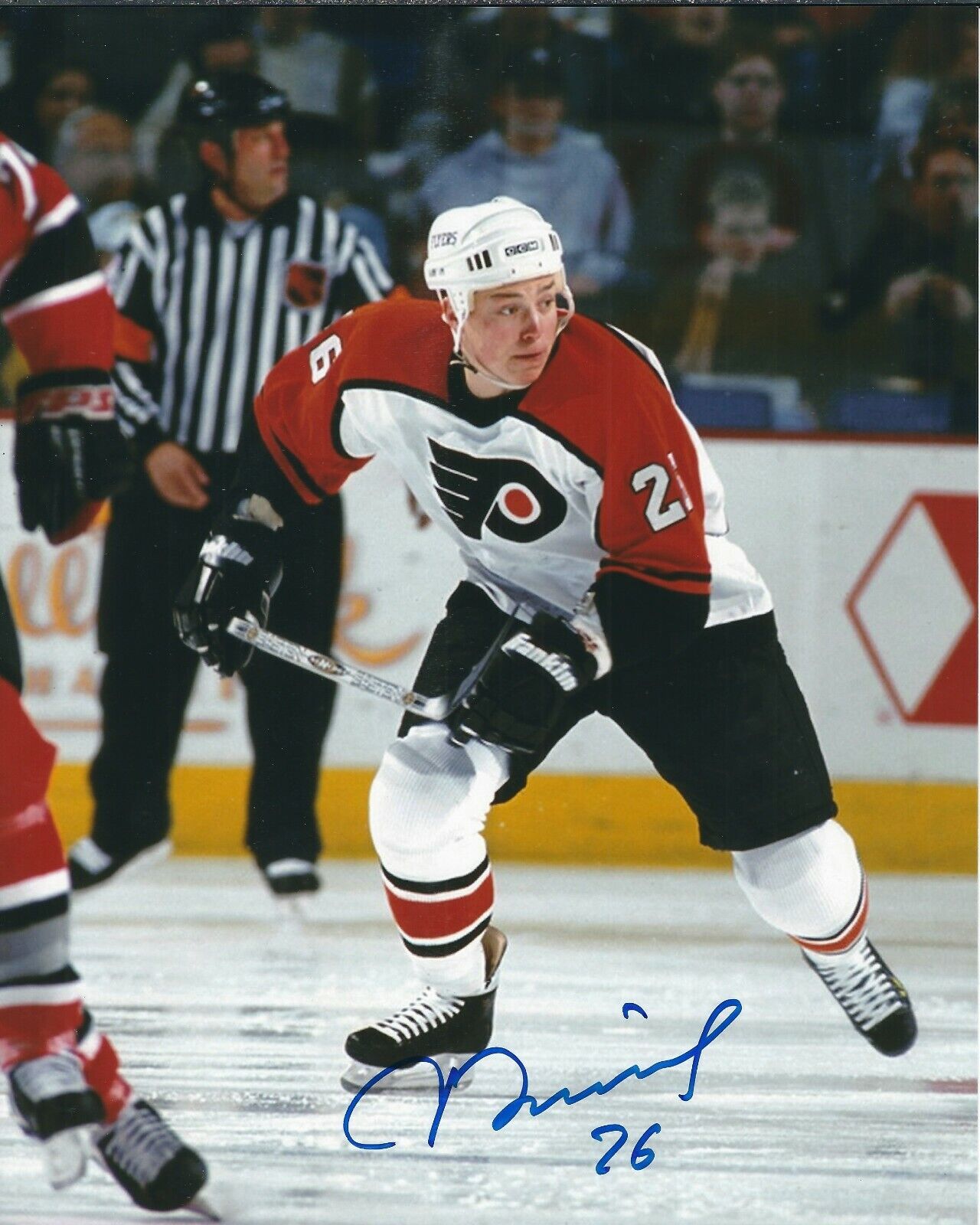 Signed 8x10 RUSLAN FEDOTENKO Philadelphia Flyers Autographed Photo Poster painting - COA