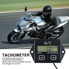 Electronic Hour Meter LCD Display Engine RPM for Motorcycle Marine Chainsaw Bike