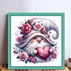 (US Only)Gnome Printed Cross Stitch Kit 40x40cm DIY 11CT Thread Art Needlework Home Decor