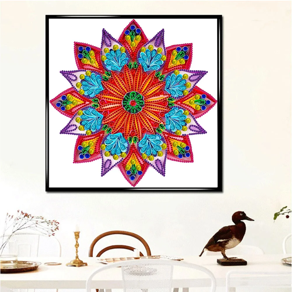 Special Shape Diamond Painting 30*30cm - Quilling Mandala