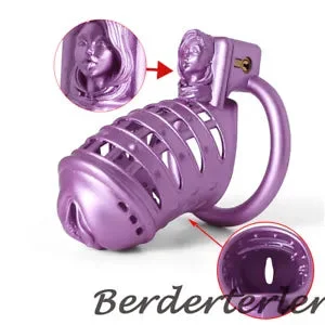 pornhint Pornhint Spiked Cage 3D Printing Chastity Device Male Slave Ring Lock Gay Sissy for Men