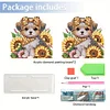 (US Only)Sunflower Puppy DIY Diamond Painting Napkin Holder Kit Gift for Friends Family