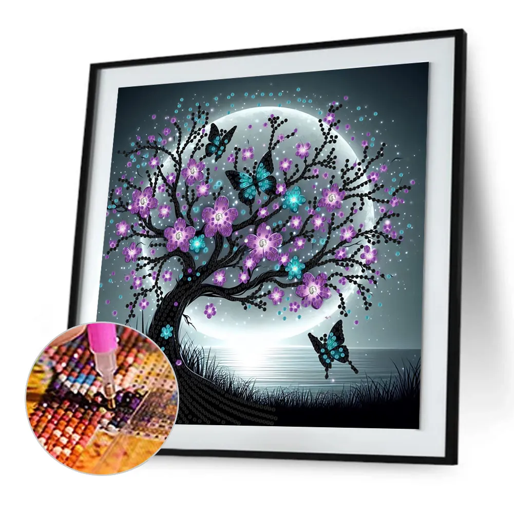 Diamond Painting - Partial Special Shaped Drill - Tree(Canvas|30*30cm)
