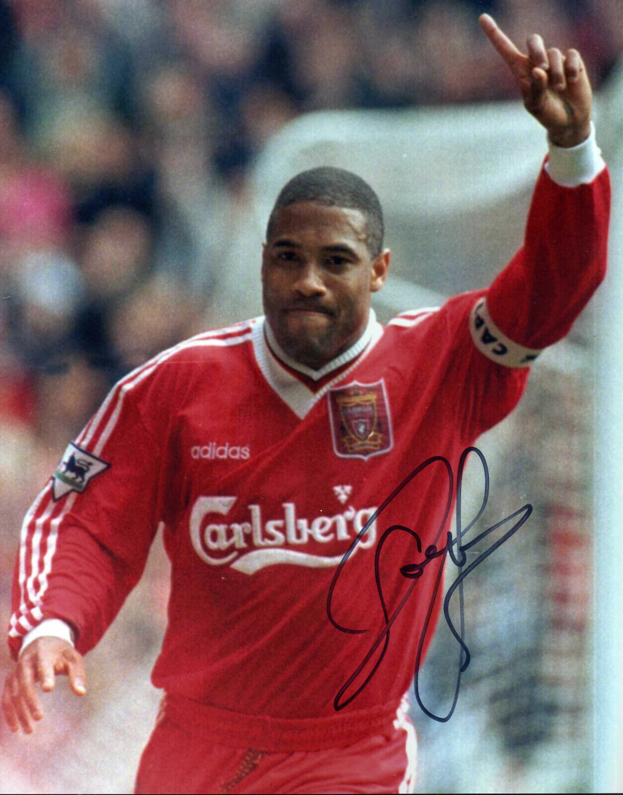 JOHN BARNES Signed Photo Poster paintinggraph - England / Liverpool / Watford - Preprint