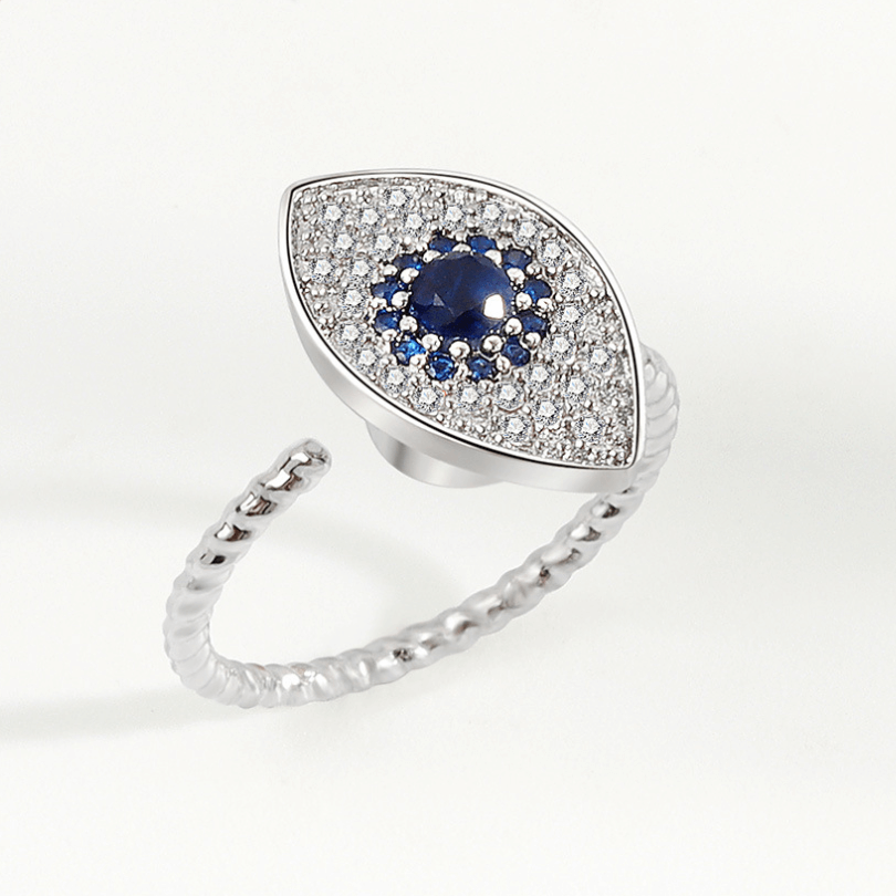 Moon Star Crystal Rotate Rings