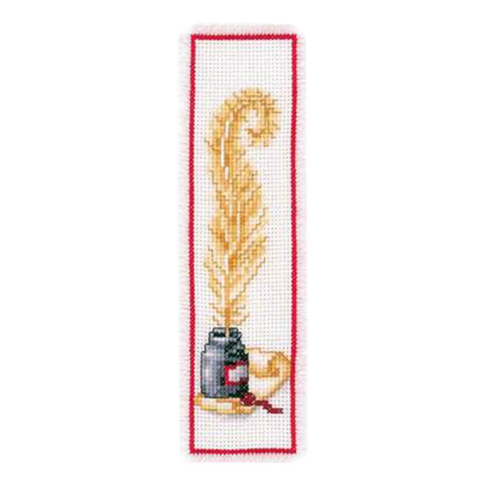 14CT Landscape Cross Stitch Set Bookmark Double Side Counted Embroidery Art