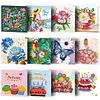 12pcs DIY Diamond Painting Greeting Cards Birthday Thanks Embroidery Postcard