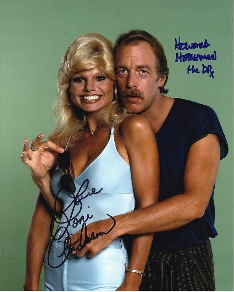 Howard hesseman & loni anderson signed autographed wkrp in cincinnati Photo Poster painting