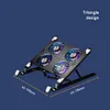 Laptop Cooling Fan with 2/4 Fans Foldable RGB 7 Height for 11-17.3 Inch Notebook