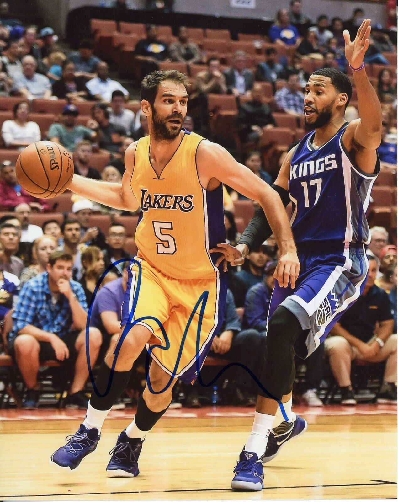 Jose Calderon Autographed 8x10 Los Angeles Lakers#S1377