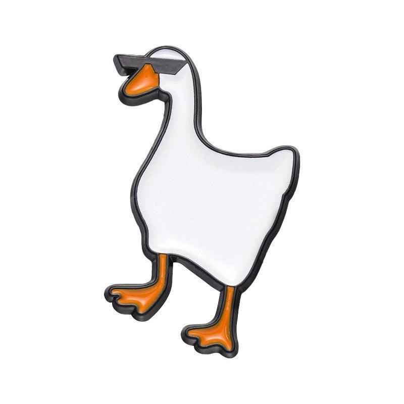 Cartoon Style Cute Pin Duck Zinc Alloy Stoving Varnish Plating Unisex Brooches