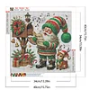 (40*40cm)Christmas Gnome - Full Round Drill Diamond Painting