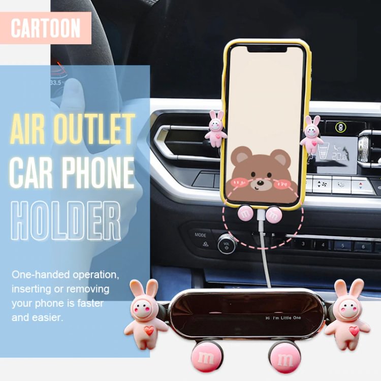 Cartoon Air Outlet Car Phone Holder