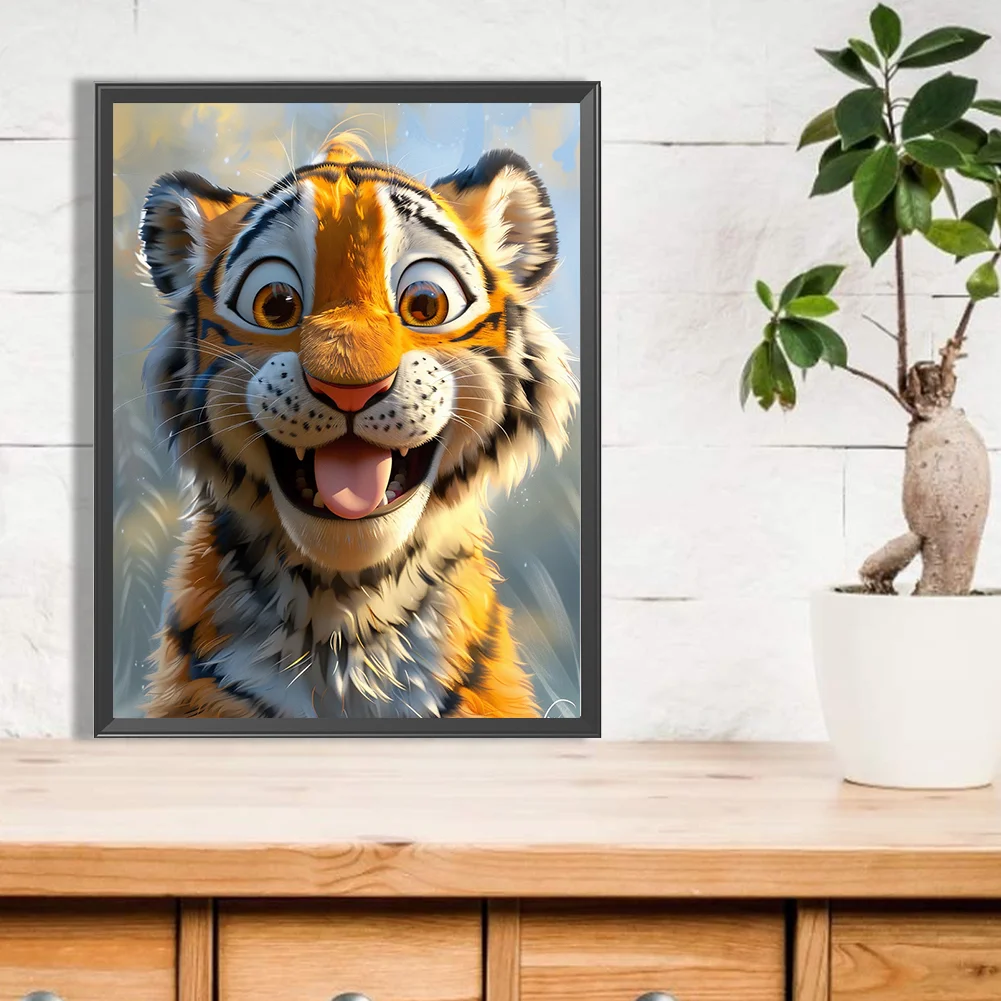 Diamond Painting - Full Square Drill - Tiger(Canvas|35*45cm)