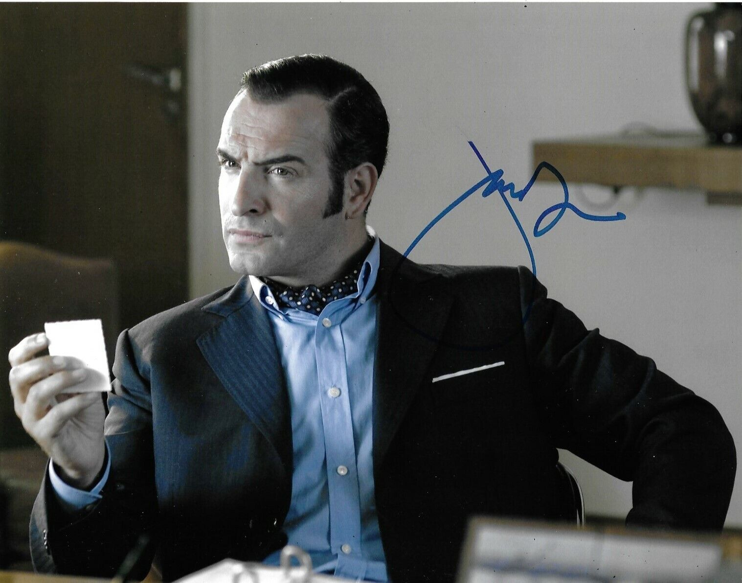 Jean Dujardin Signed 10x8 Photo Poster painting AFTAL