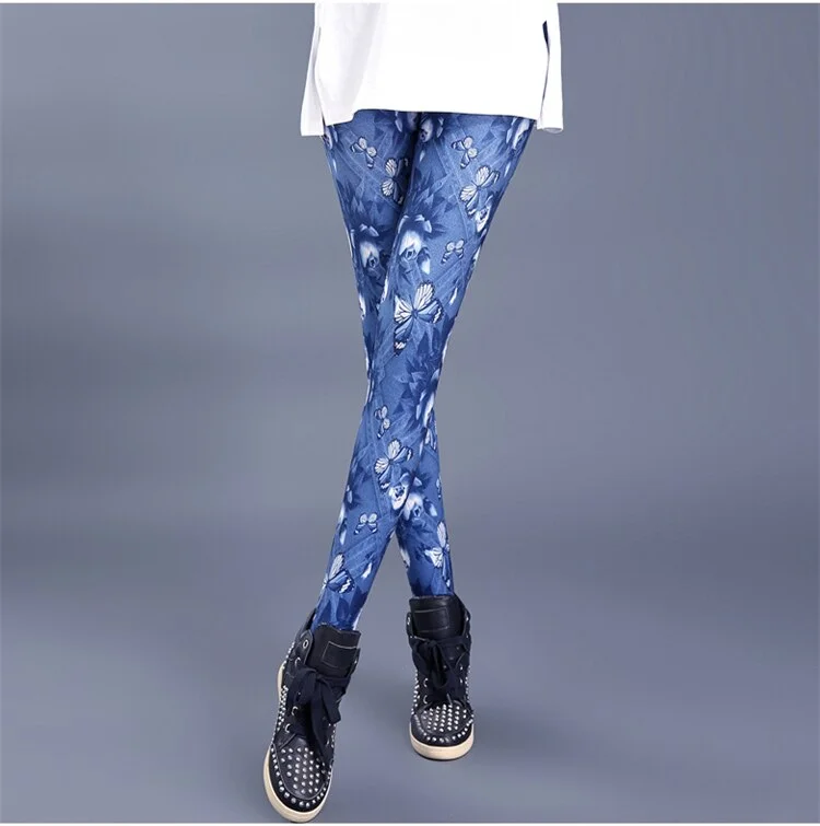 CUHAKCI Pencil Pants Women Jeggings Lady Casual Workout Sexy Leggings Fitness High Waist Trousers