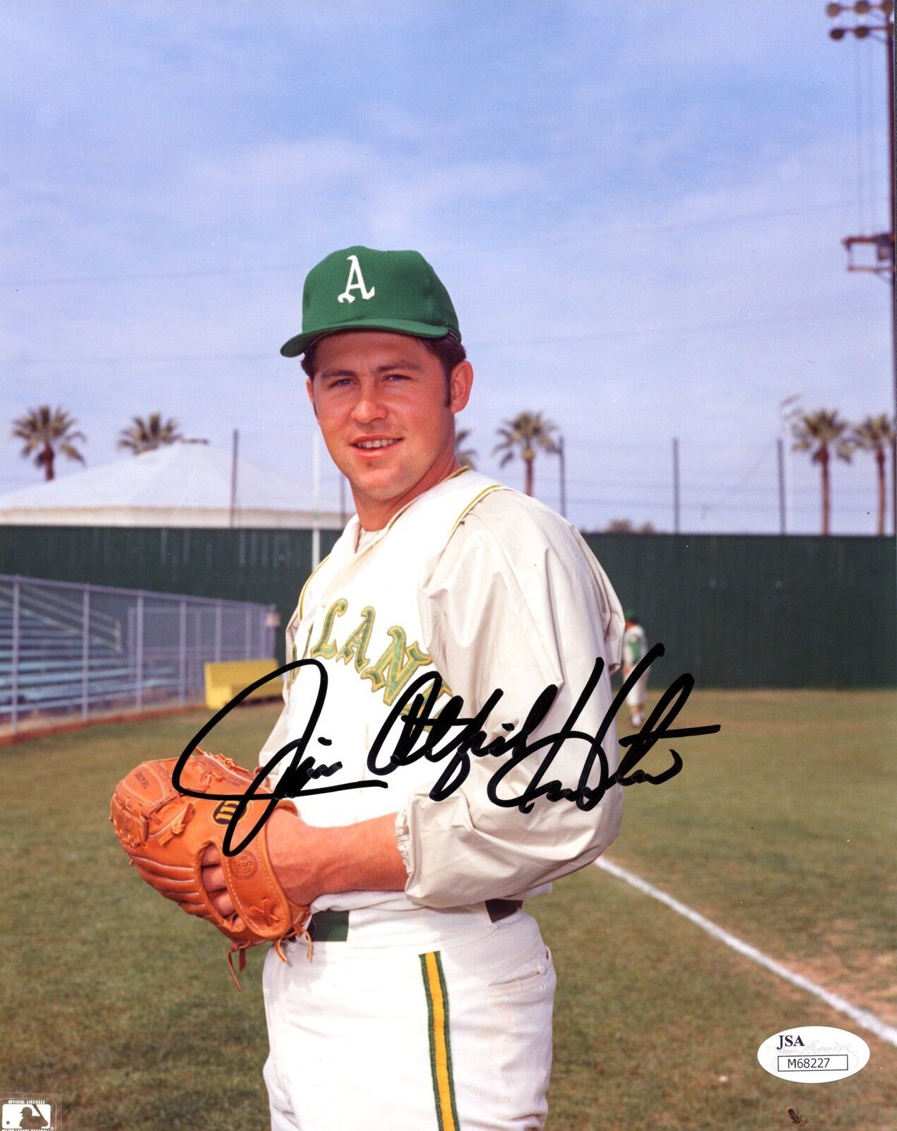 JSA Jim Catfish Hunter Autograph Signed 8x10 Photo Poster painting HOF Oakland Athletics TRB 080