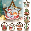 DIY Wooden Double Sided Drills Christmas Crystal Diamond Painting Ornament Special Shaped Kits
