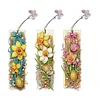 3Pcs Special Shaped Daffodils DIY Diamond Painting Bookmark Making Kit for Home