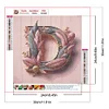 Diamond Painting-DIY Full Round Drill Feather Letter D