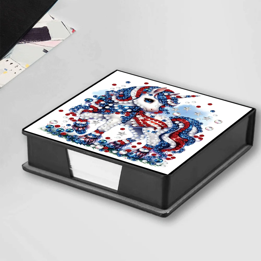 PU 5D Diamond Painting Kit Note Box DIY Diamond Art Notepad Box (K)