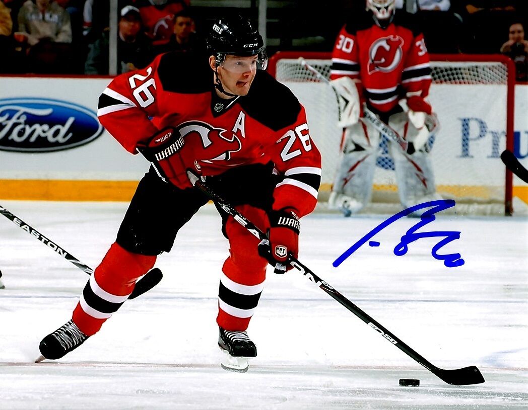 Signed 8x10 PATRIK ELIAS New Jersey Devils Photo Poster painting - COA