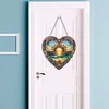 (US Only)Sunrise 2D Flat DIY Diamond Art Suncatcher Diamond Art Pendant for Home Decor