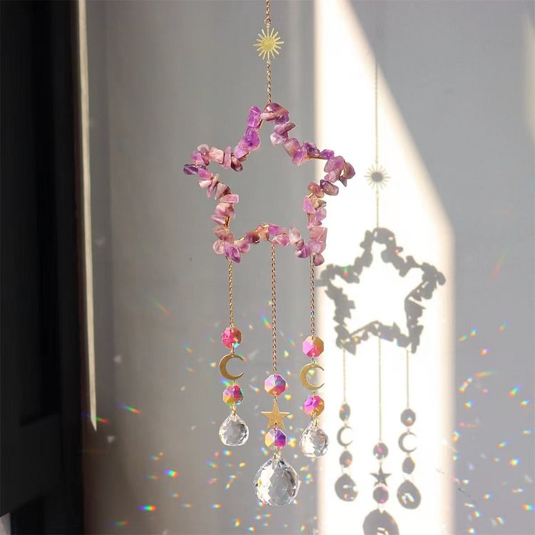 11cm Crystal Suncatcher Hanging Ornament for Home Decor